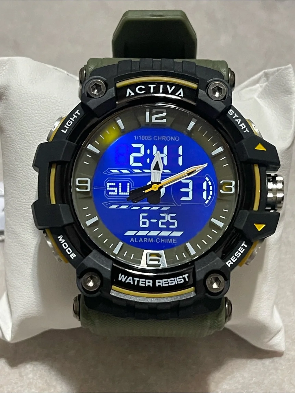 Activa Ardus X Invicta Digital Men's Watch - 58mm. Army Green (ACW8089-002) new